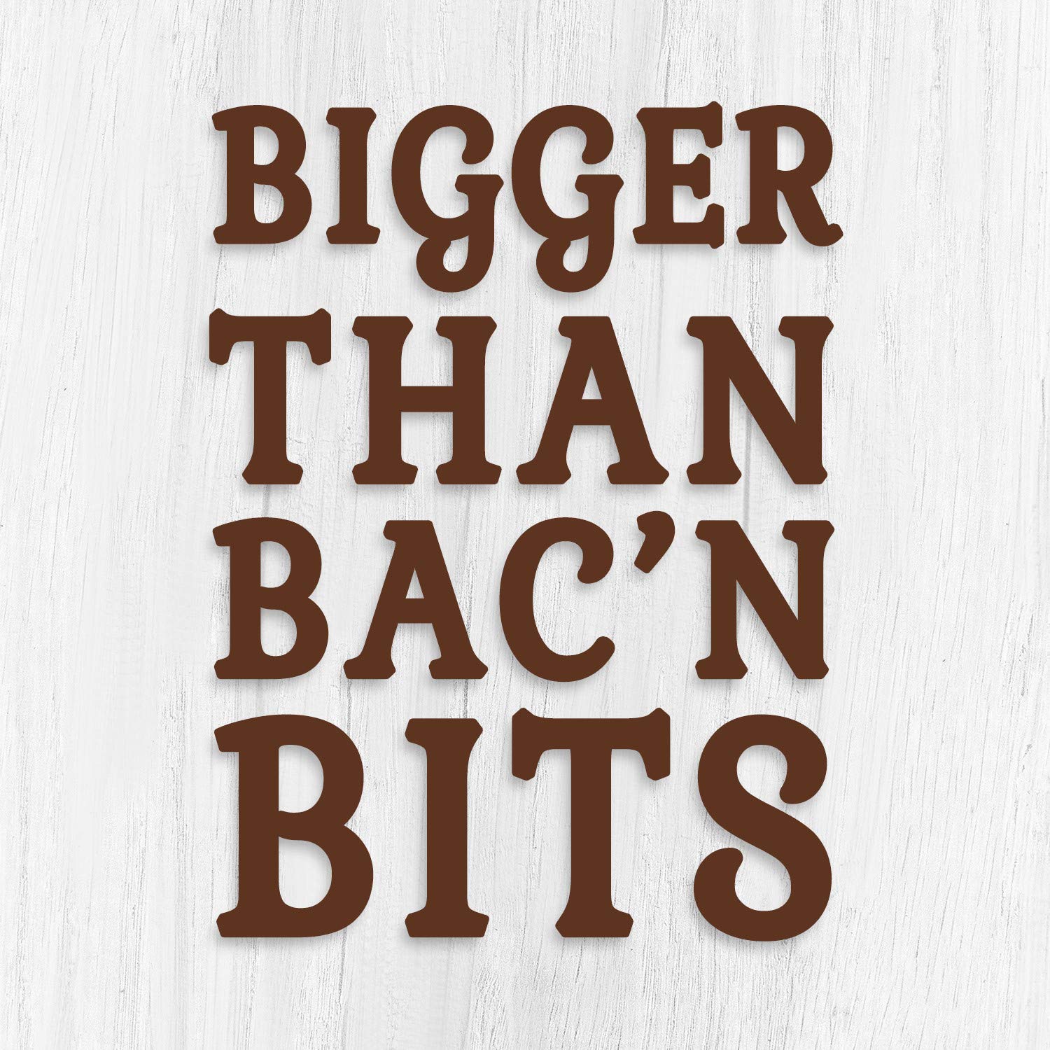larger chip size than standard bac'n bits for a meatier crunch