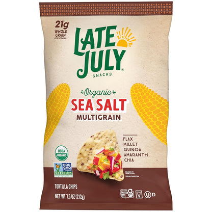Late July Organic Sea Salt Multigrain Tortilla Chips – Thoughtful Hostess Gift for Holiday Entertaining