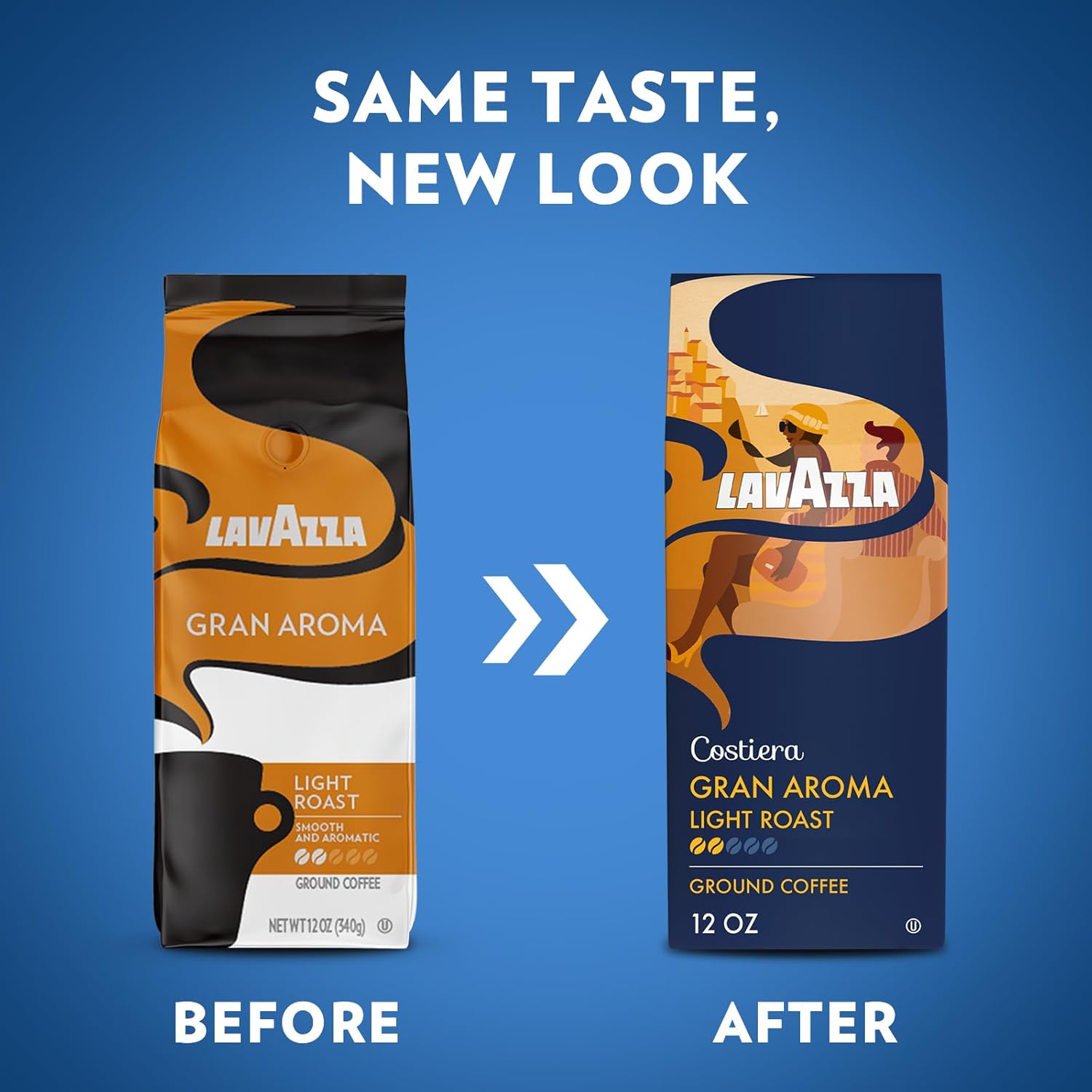 Lavazza Costiera Gran Aroma Ground Coffee – Refined 100% Arabica Single-Origin Blend for the Discerning Breakfast Nook Connoisseur