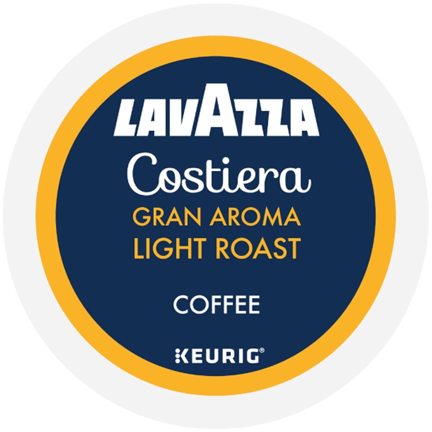 Lavazza Costiera Gran Aroma Keurig Pods for Hybrid Workspace Mornings, 60-Count Italian Light Roast Coffee