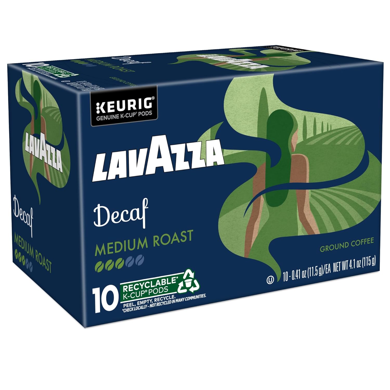Lavazza Decaf Single-Serve K-Cups – Calming After-Dinner Coffee Ritual for Better Sleep, Medium Roast 88-Count