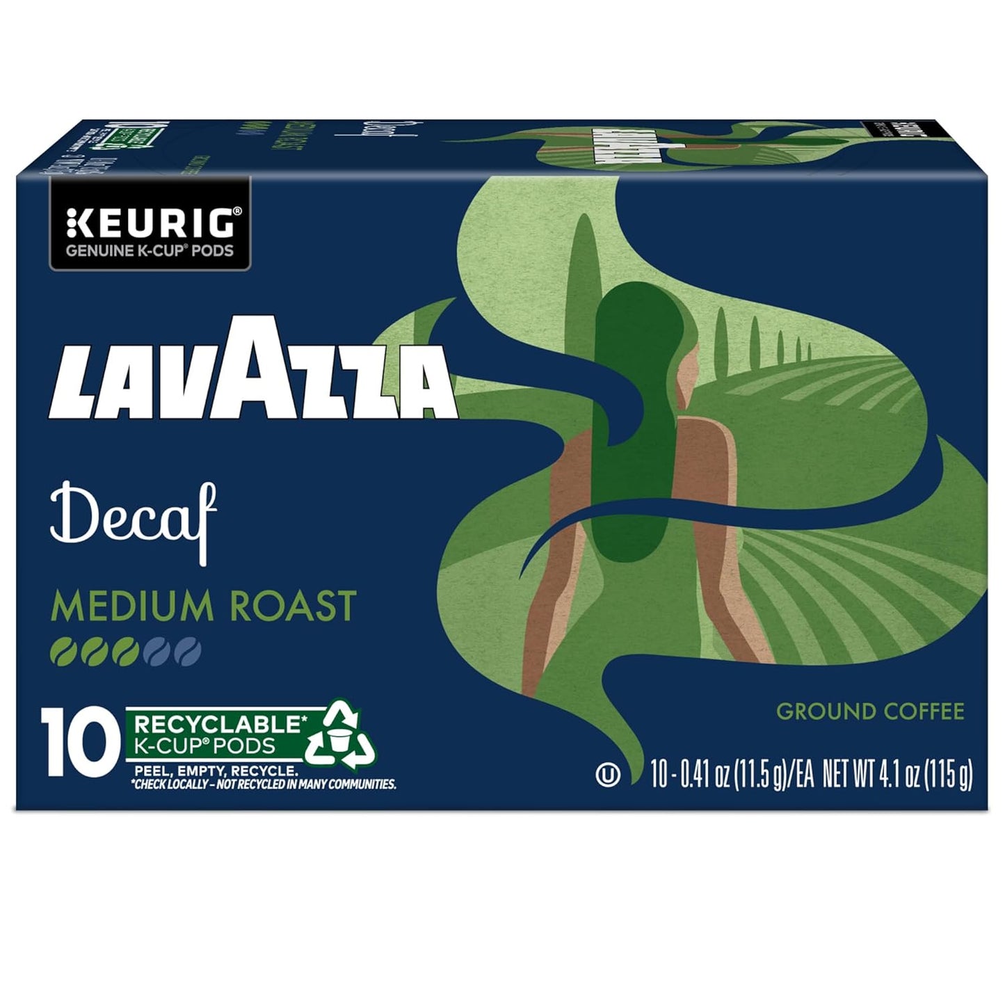Lavazza Decaf Single-Serve K-Cups – Calming After-Dinner Coffee Ritual for Better Sleep, Medium Roast 88-Count