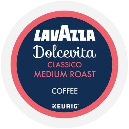 Lavazza Dolcevita Classico Single-Serve Pods – Desk-Side Italian Coffee for Remote Work Focus, 40-Count Box