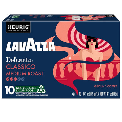 Lavazza Dolcevita Classico Single-Serve Pods – Housewarming Gift for Coffee Lovers Moving In