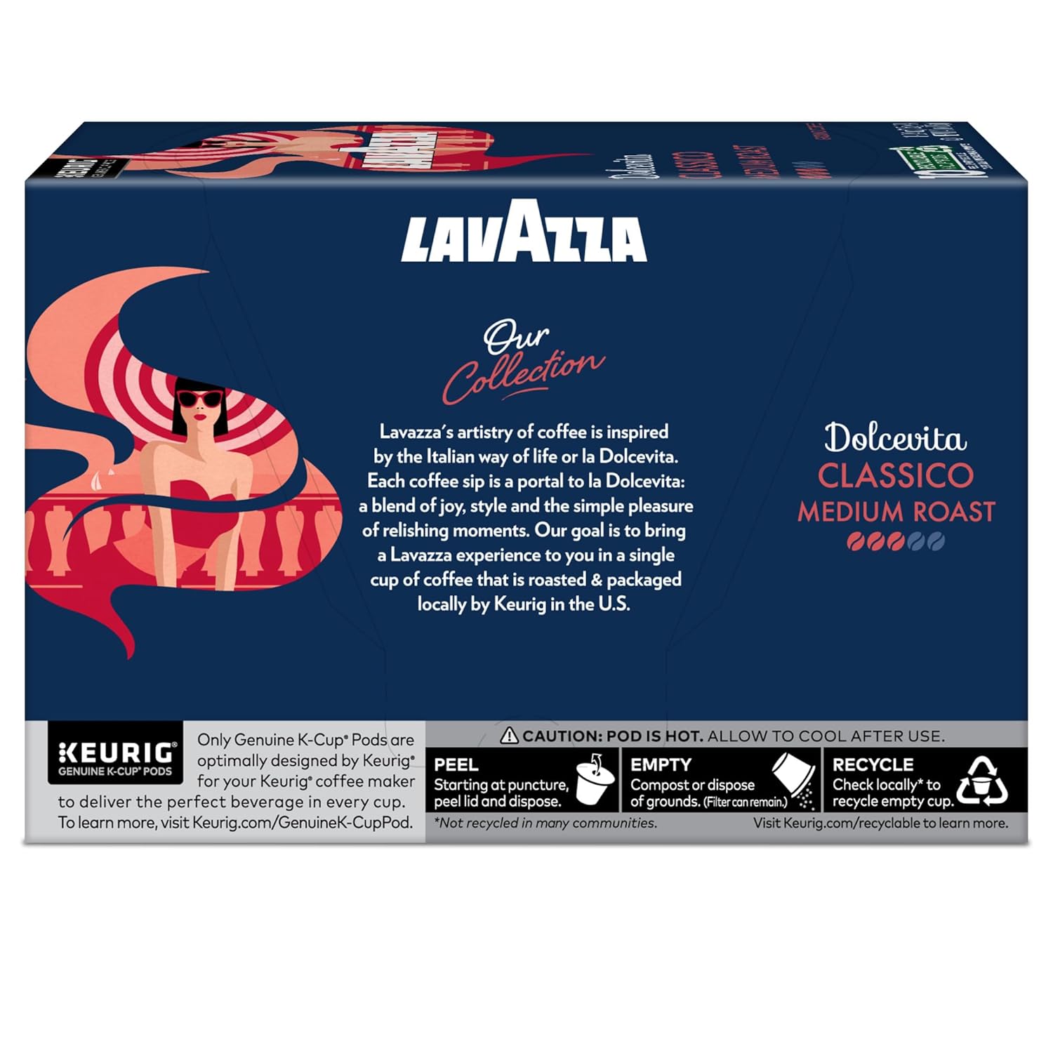 Lavazza Dolcevita Classico Single-Serve Pods – Housewarming Gift for Coffee Lovers Moving In