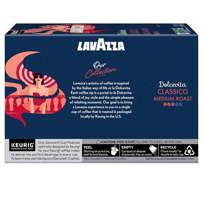 Lavazza Dolcevita Classico Single-Serve Pods – Housewarming Gift for Coffee Lovers Moving In