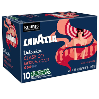 Lavazza Dolcevita Classico Single-Serve Pods – Housewarming Gift for Coffee Lovers Moving In