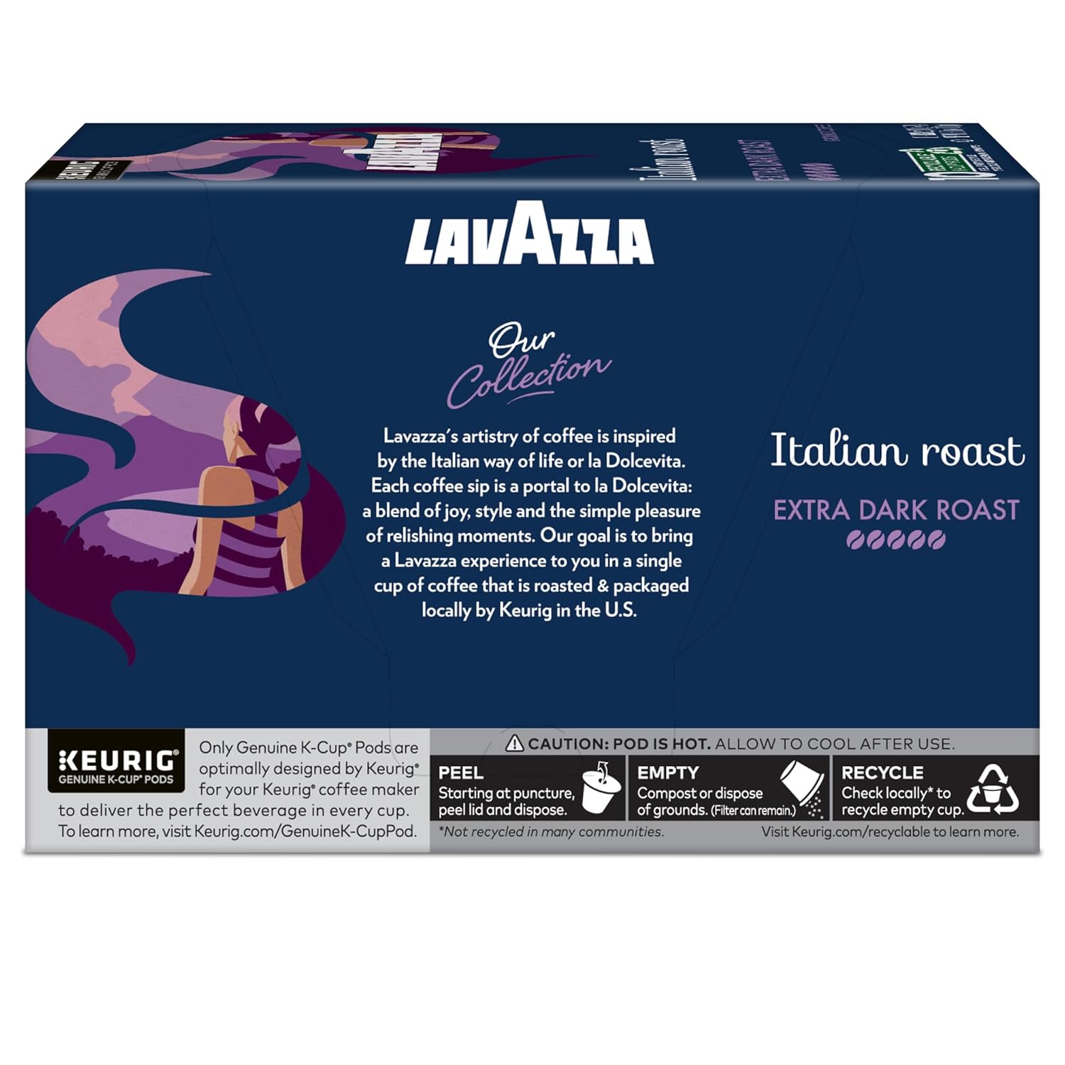 Lavazza Espresso Style K-Cups – Quick Strong Morning Brew for Remote Work Desk Setup, 120ct Bulk