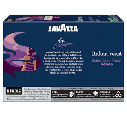 Lavazza Espresso Style K-Cups – Quick Strong Morning Brew for Remote Work Desk Setup, 120ct Bulk