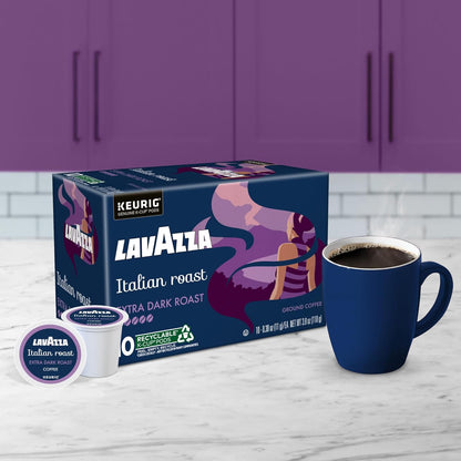 Lavazza Espresso Style K-Cups – Quick Strong Morning Brew for Remote Work Desk Setup, 120ct Bulk