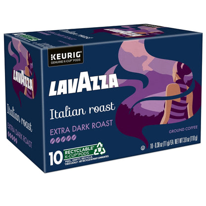Lavazza Espresso Style K-Cups – Quick Strong Morning Brew for Remote Work Desk Setup, 120ct Bulk