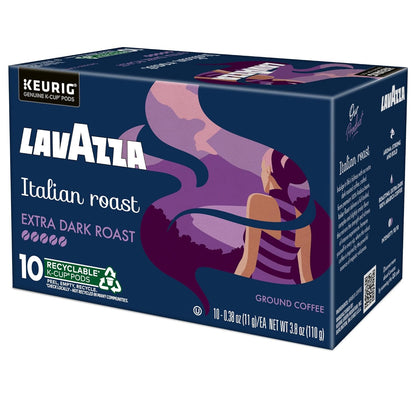 Lavazza Espresso Style K-Cups – Quick Strong Morning Brew for Remote Work Desk Setup, 120ct Bulk