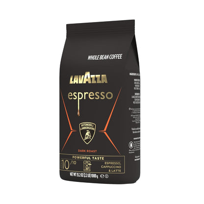 Lavazza Espresso Whole Bean for Automobili Lamborghini, 2.2 lb Dark Roast Bag, Collectible Italian Craftsmanship for the Connoisseur Kitchen