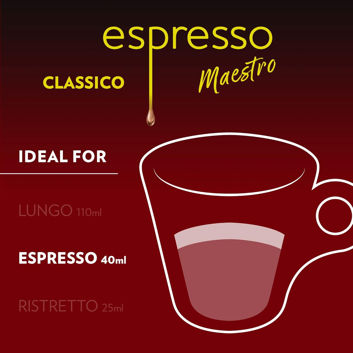 Lavazza Maestro Classico Coffee Capsules for Home Office Focus Rituals, Nespresso Original Compatible Italian Medium Roast 60 Count