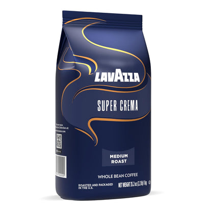 Lavazza Super Crema Whole Bean Coffee – Artisanal Italian Roast for an Elevated Espresso Ritual