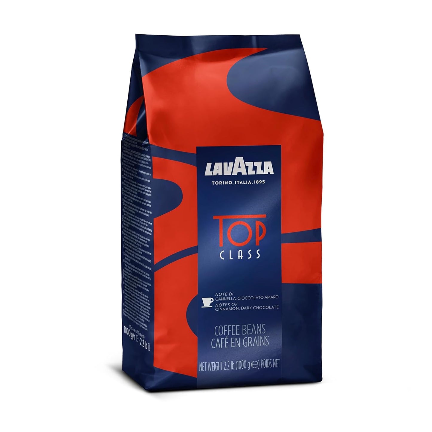 Lavazza Top Class Whole Bean Coffee – Luxury Italian Roast for Upscale Kitchen Bars and Prosumer Espresso Setups, Authentic Crema