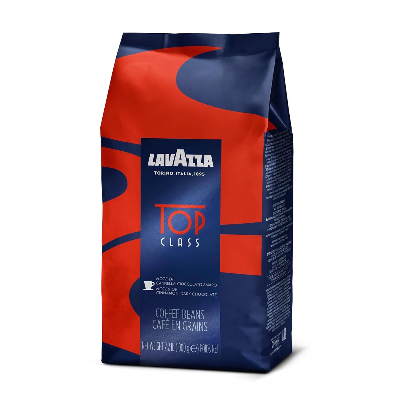 Lavazza Top Class Whole Bean Coffee – Luxury Italian Roast for Upscale Kitchen Bars and Prosumer Espresso Setups, Authentic Crema
