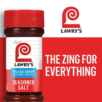 Lawry's 25% Less Sodium Seasoned Salt – Practical Housewarming Gift for Home Cooks