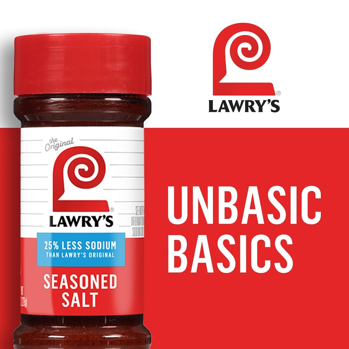 Lawry's 25% Less Sodium Seasoned Salt – Practical Housewarming Gift for Home Cooks