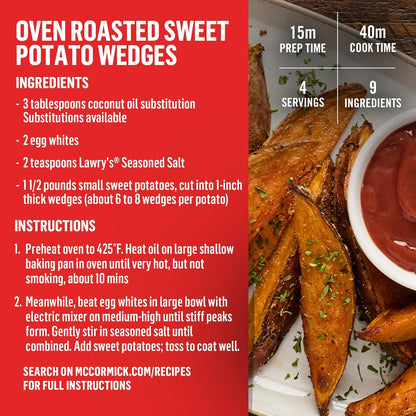 Lawry's 25% Less Sodium Seasoned Salt – Practical Housewarming Gift for Home Cooks