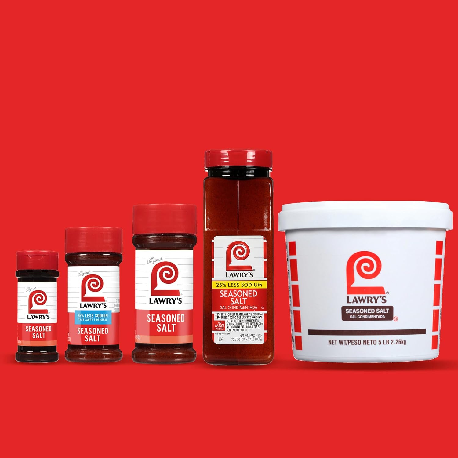 Lawry's 25% Less Sodium Seasoned Salt – Wellness Pantry Staple for Low-Sodium Lifestyles, Vegetables and Lean Proteins