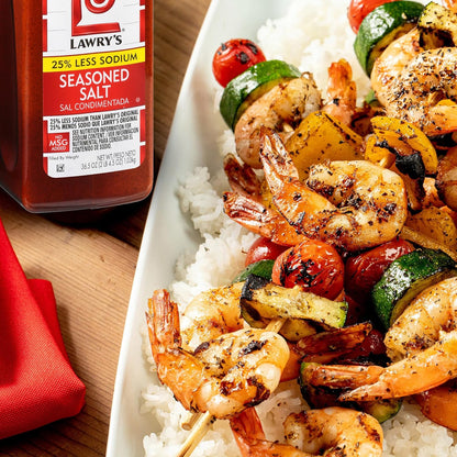 Lawry's 25% Less Sodium Seasoned Salt – Wellness Pantry Staple for Low-Sodium Lifestyles, Vegetables and Lean Proteins