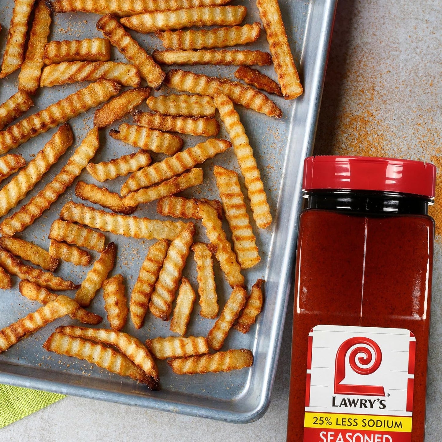 Lawry's 25% Less Sodium Seasoned Salt – Wellness Pantry Staple for Low-Sodium Lifestyles, Vegetables and Lean Proteins