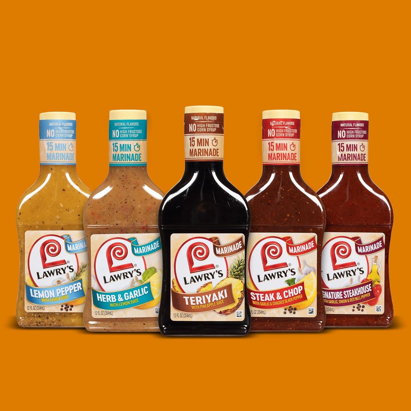 Lawry's Teriyaki With Pineapple Juice Marinade – Keto-Friendly Teriyaki Marinade for Low-Carb Lifestyles, 12 fl oz