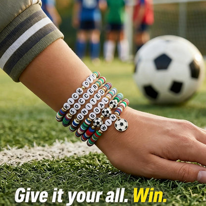 layered beaded style designed for sporty, game-day outfit pairing
