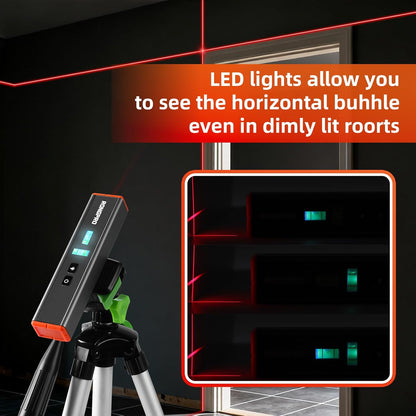 LazerLevel HomeDecor Mini Torpedo Laser Level for Hanging Mirrors Above the Sofa and Hallway Wall Art
