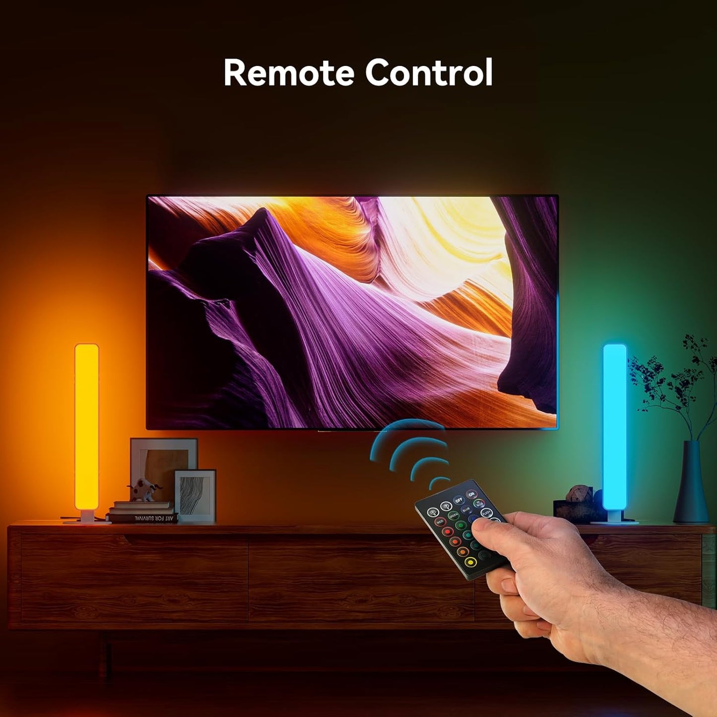 LED Light Bar for Kids Room – Cool to the Touch RGB Night Light with USB Power and No Flame Risk