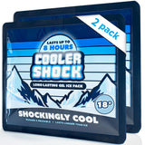 Cooler Shock Reusable Ice Packs for Cooler - Going Away Present for College Students and Travel Lovers