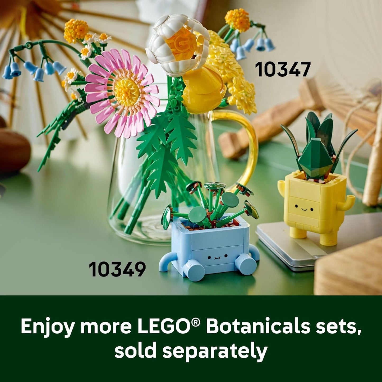 LEGO Botanicals Happy Plants Building Toy – Safe Playroom Activity for Kids Ages 9+ and Family Build Night