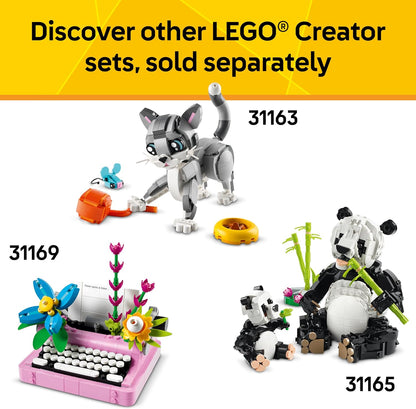 LEGO Creator 3 in 1 Cute Bunny Building Set – Safe, Age 8+ Creative Toy for Playroom and Bedroom Pretend Play