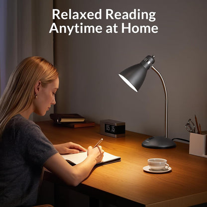 LEPOWER Metal Desk Lamp – Heat-Dissipation LED Lamp for Playroom and Nursery