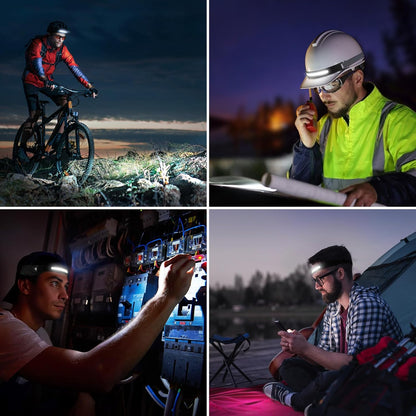 Lepro Headlamp Gift Set Idea for Dad, Husband and Outdoor Enthusiasts – USB-C Rechargeable, Motion Sensor