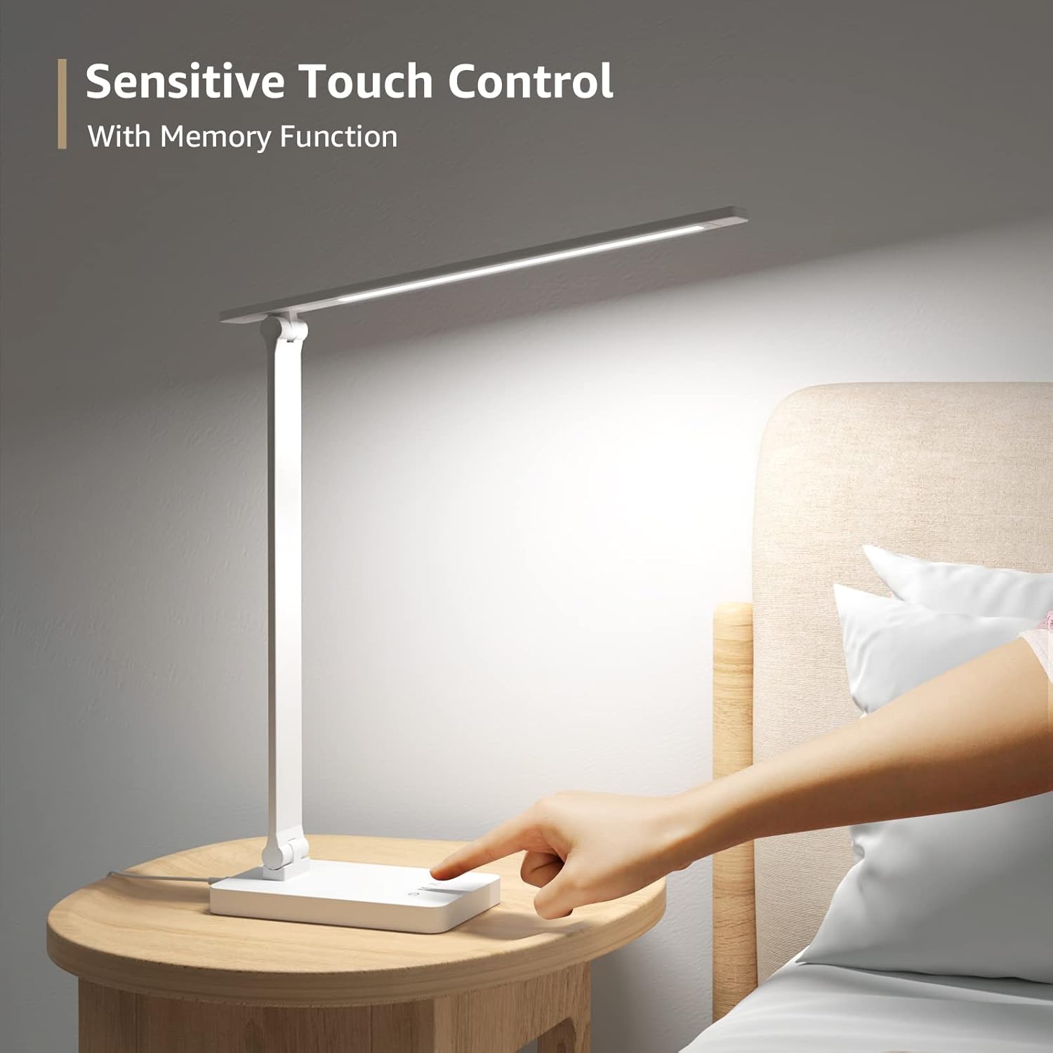 Lepro LED Desk Lamp with USB – Eye-Care Non-Flickering Light for Bedtime Reading and Wind-Down Rituals