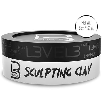 Level 3 Hair Sculpting Clay - High-End Salon-Grade Styling for the Refined Gentleman's Vanity, Premium Matte Hold