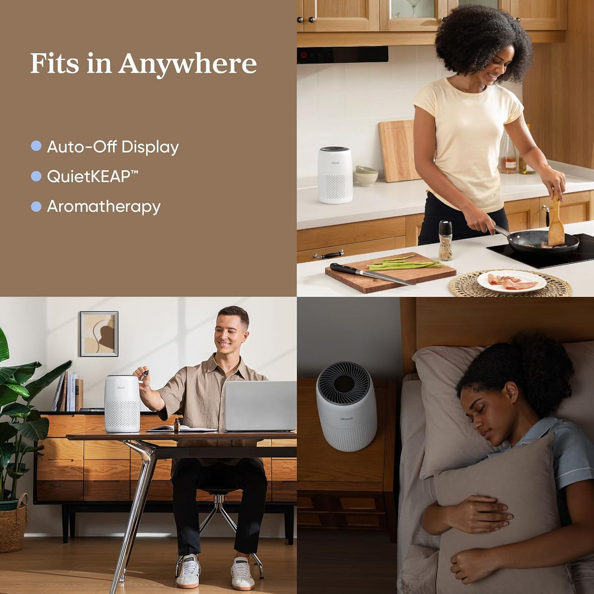 LEVOIT Core Mini-P Air Purifier – Holistic Living Pick for Allergy Relief and Relaxing Aromatherapy in Personal Spaces