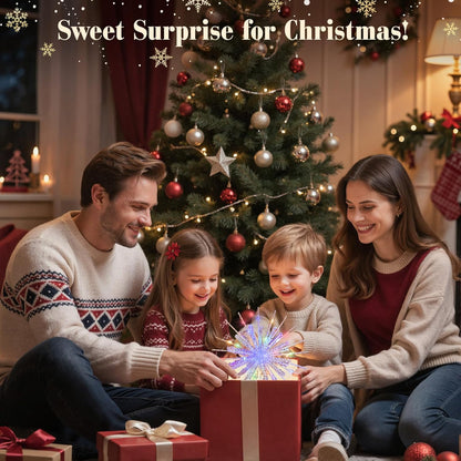 Lewondr Snowflake Tree Topper – Child Safe Christmas Tree Light, Cool LED Xmas Topper for Family Living Room and Nursery