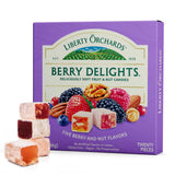 Liberty Orchards Berry Delights – Thoughtful Vegan Birthday Gift Box for Her, Gluten-Free Lokum Assortment 10 Oz