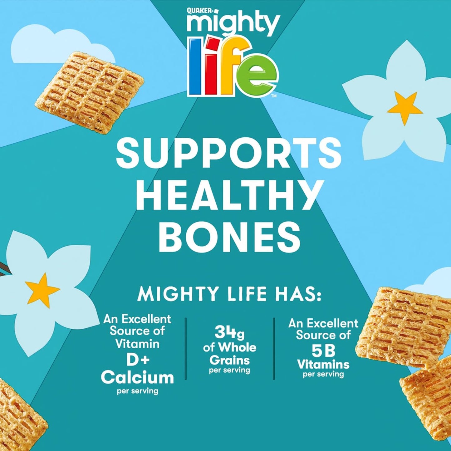 Life Cinnamon Cereal – Everyday family pantry cereal with 25g whole grains, lightly sweet cinnamon flavor, 22.3oz box