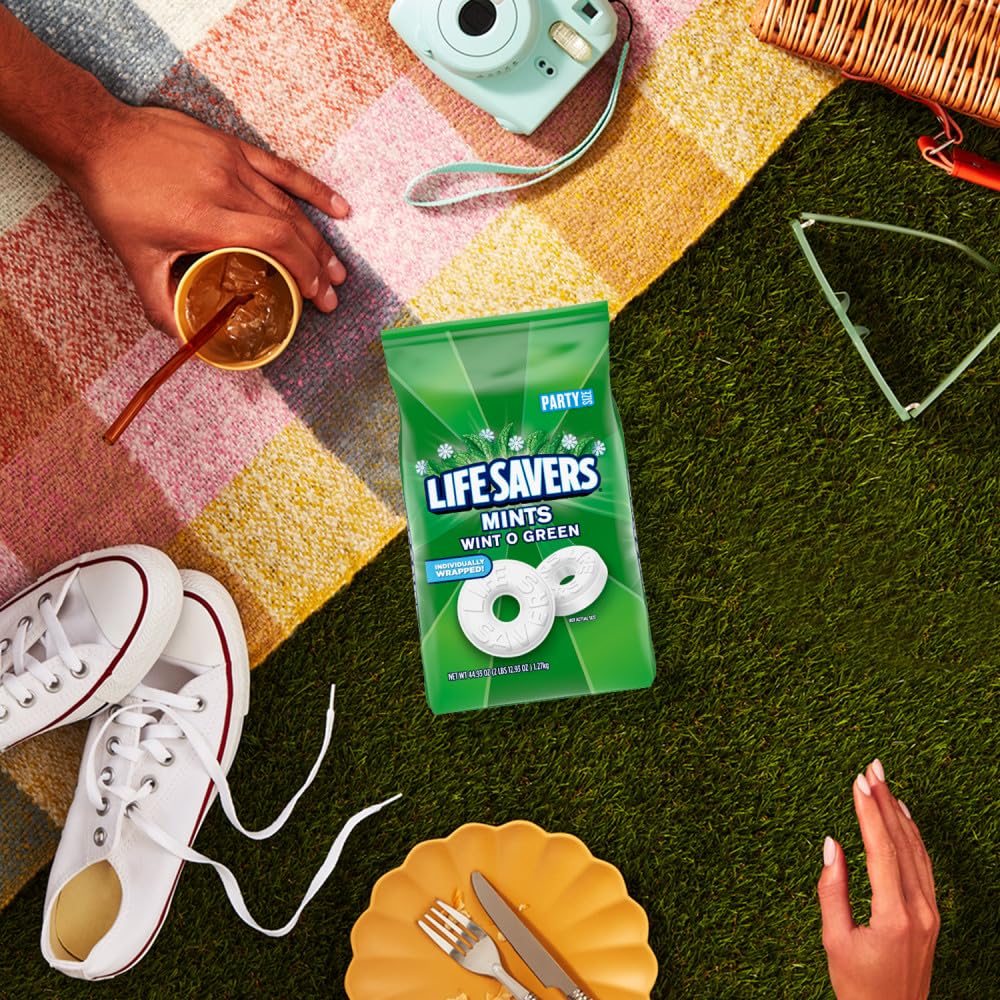 LIFE SAVERS Wint-O-Green Mints – Study-Break Reward for Students and Remote Workers, Long-Lasting Hard Candy, 44.93 oz