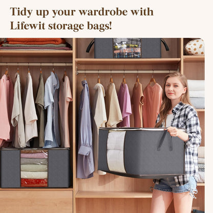 Lifewit Clothes Storage Bins – Thoughtful Housewarming Gift for New Homeowners, 6 Pack