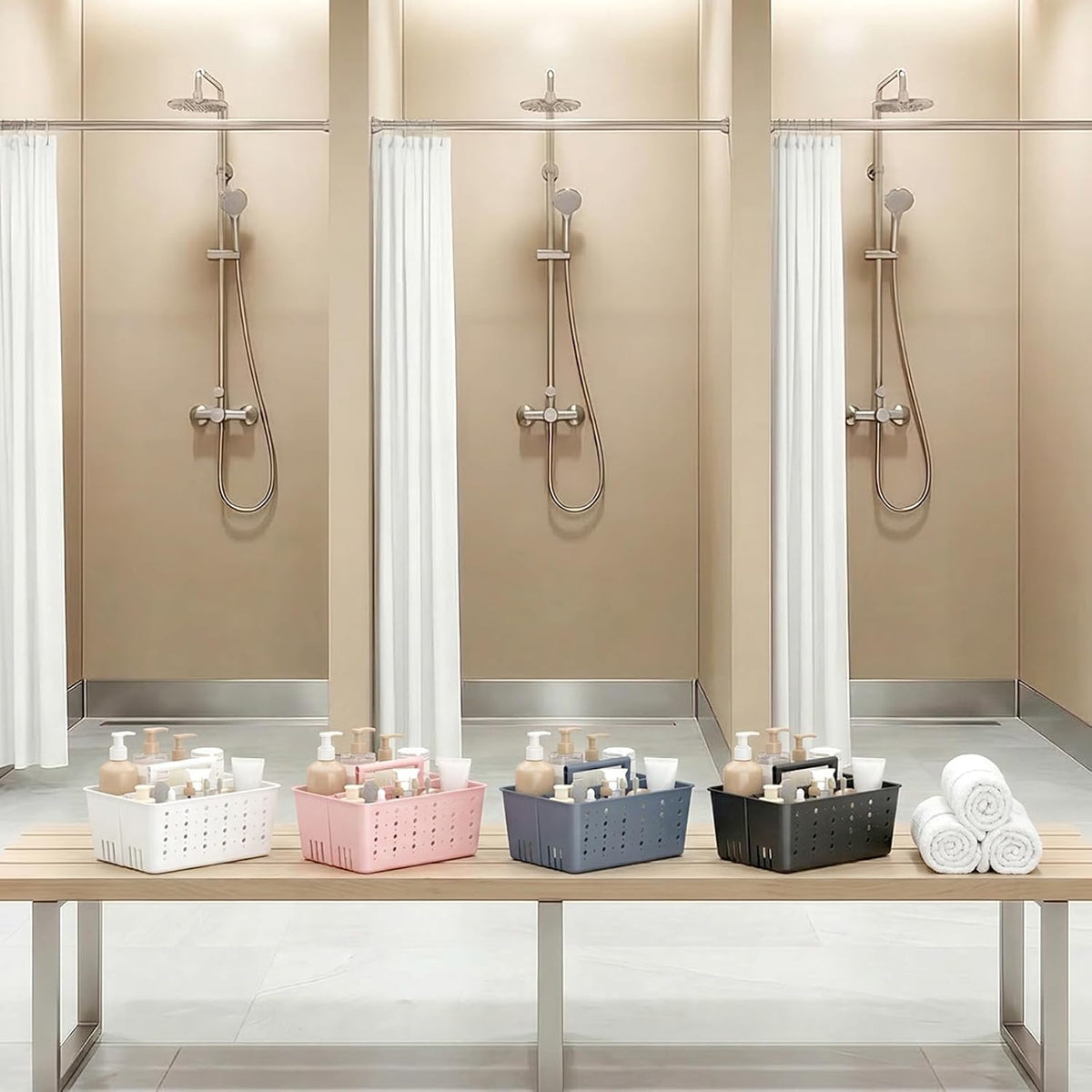 Lifewit Plastic Basket Organizer – Valentine's Day Gift for Mom, Everyday Bathroom Storage Upgrade