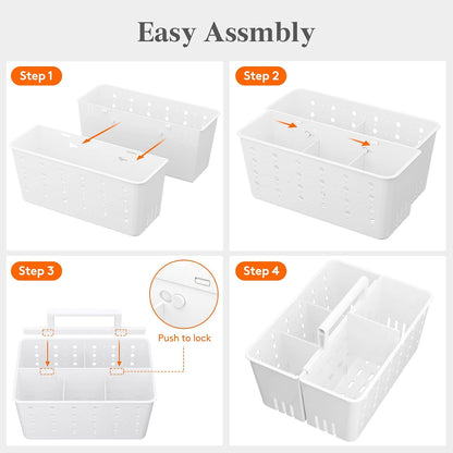 Lifewit Plastic Basket Organizer – Valentine's Day Gift for Mom, Everyday Bathroom Storage Upgrade