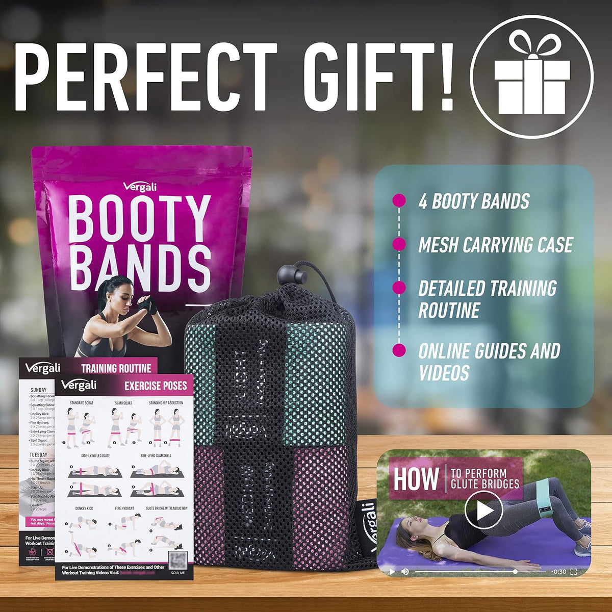 LiformeFit Hip and Thigh Bands – Lightweight Travel Fitness Set for Hotel Lawns and Outdoor Gyms
