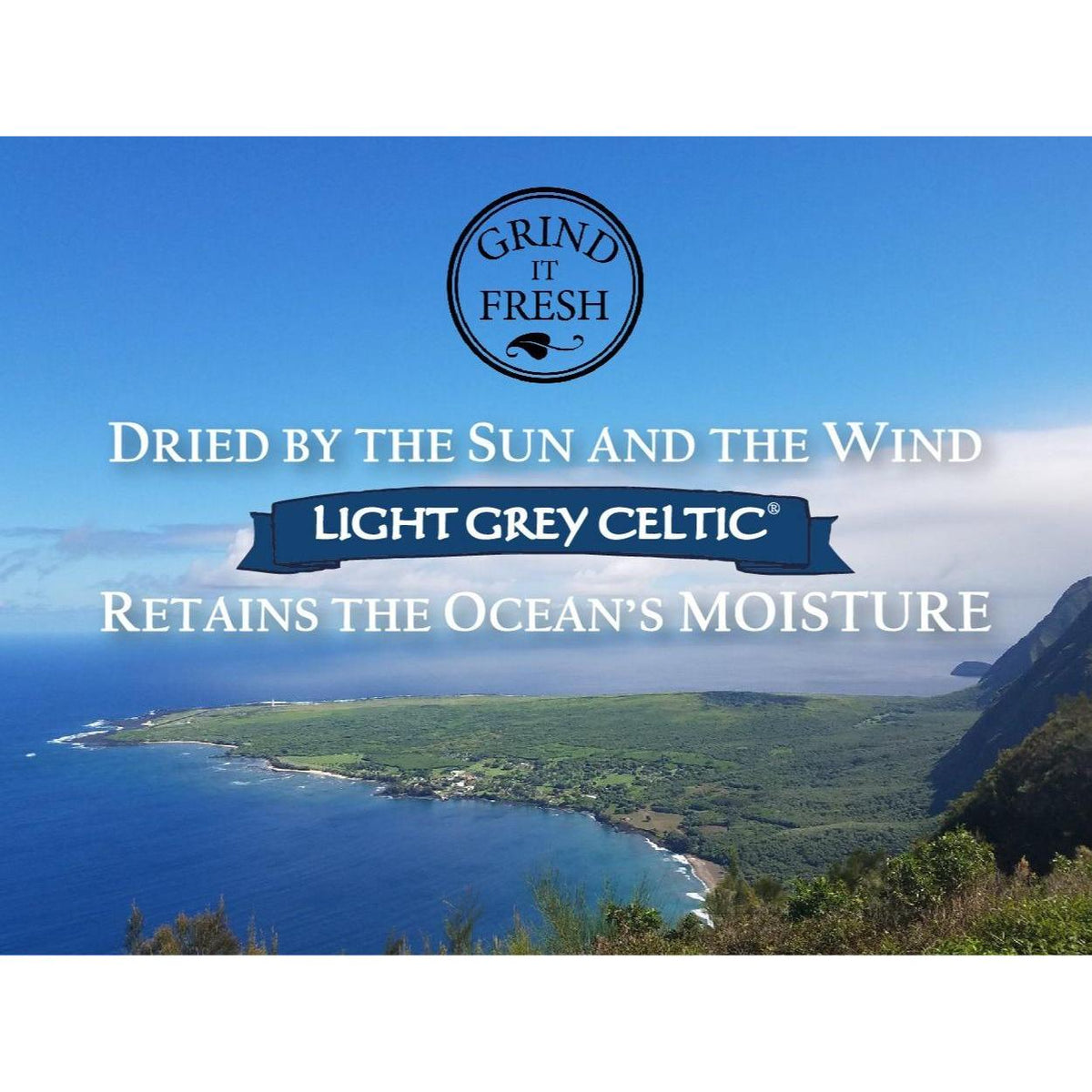 Light Grey Celtic Sea Salt Travel Jar – Lightweight Seasoning for Hiking Trips and Tailgate Feasts