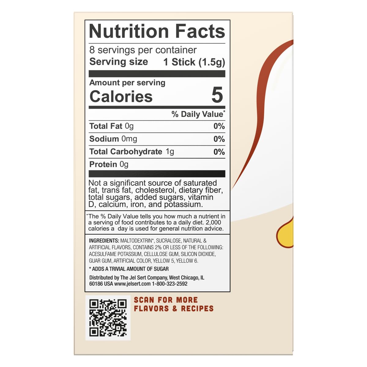 light/low-calorie vanilla flavor formulation