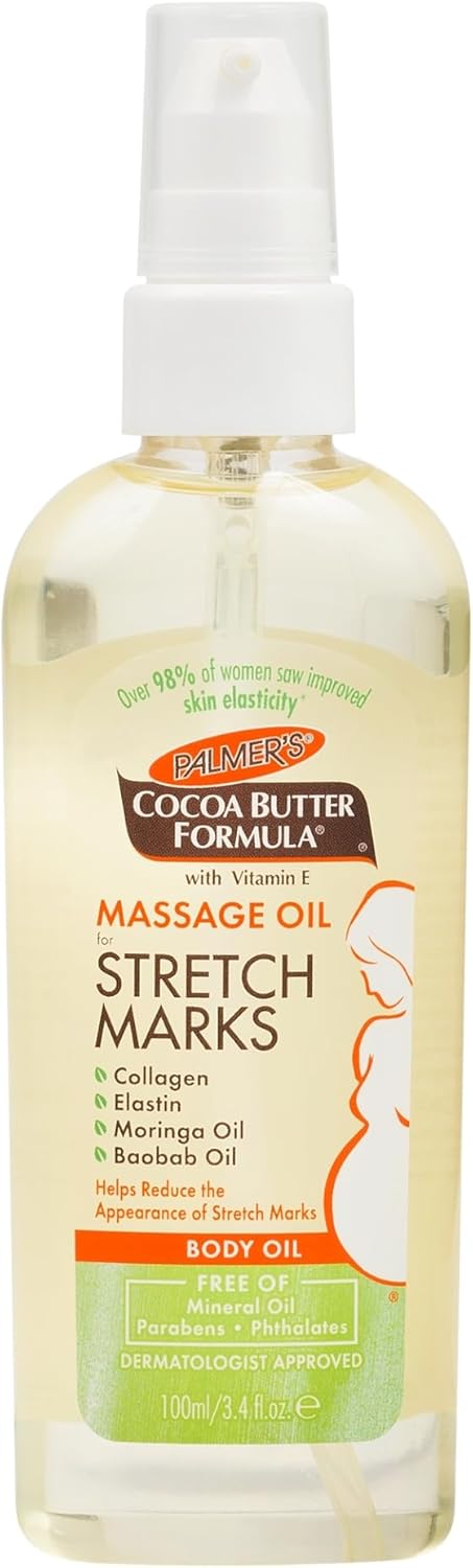 lightweight cocoa butter massage oil base with moringa and baobab oils